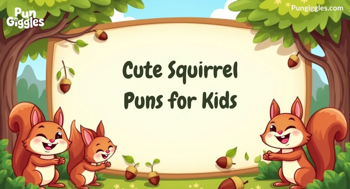 Cute Squirrel Puns for Kids