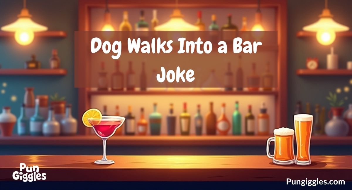 Dog Walks Into a Bar Joke