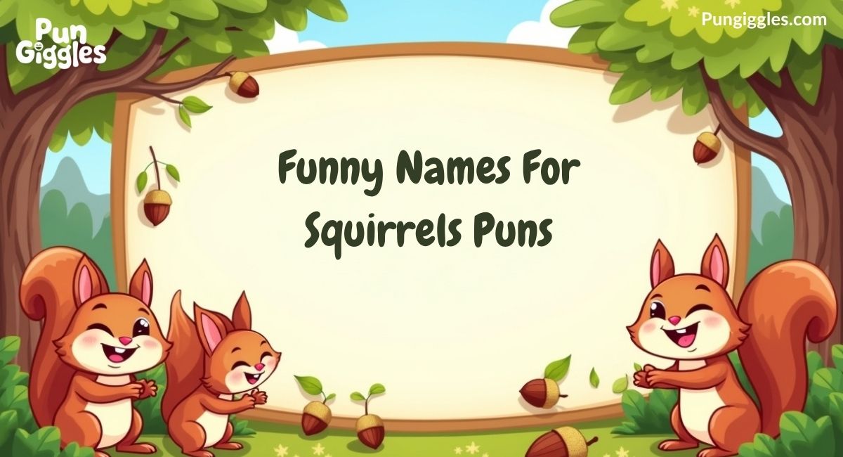 Funny Names For Squirrels Puns