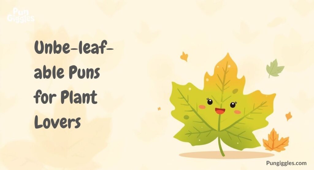 Unbe-leaf-able Puns for Plant Lovers