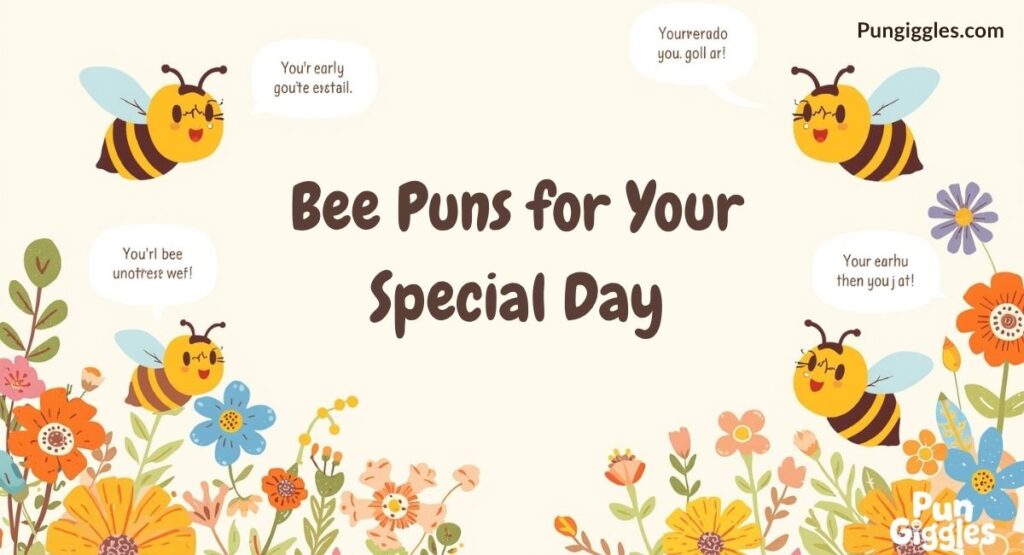 Buzzing with Birthday Cheer: Bee Puns for Your Special Day