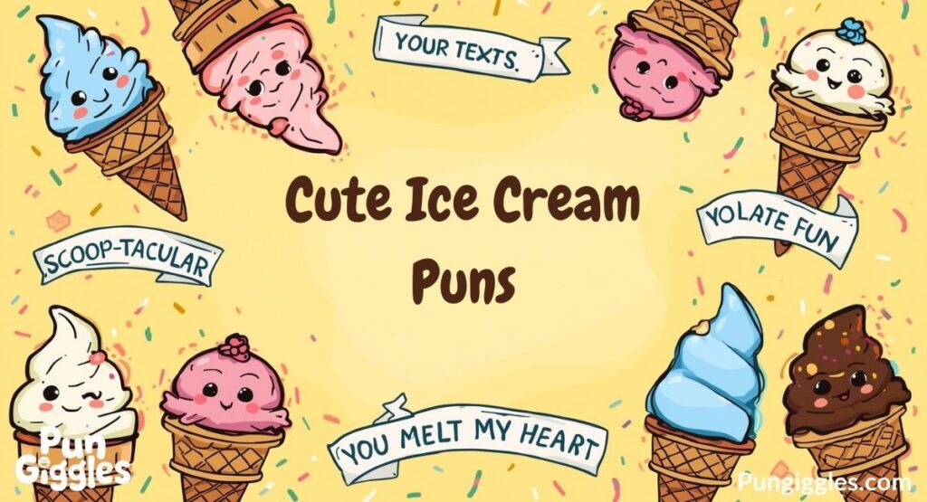 Cute Ice Cream Puns