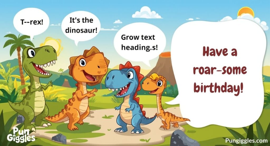 Dino-Mite Birthday Puns to Make Your Day Roar-Some