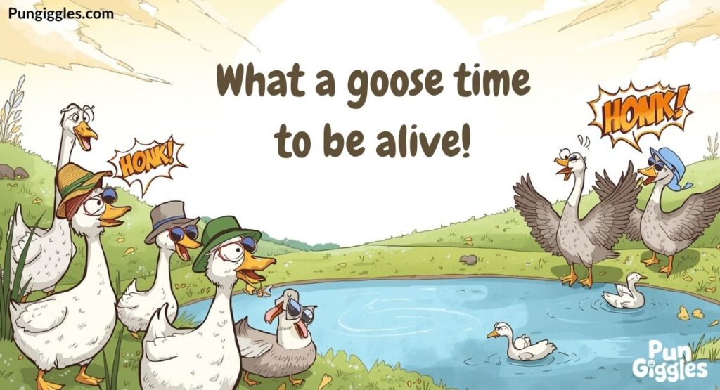 Goose Laughs: A Flock of Puns to Quack You Up