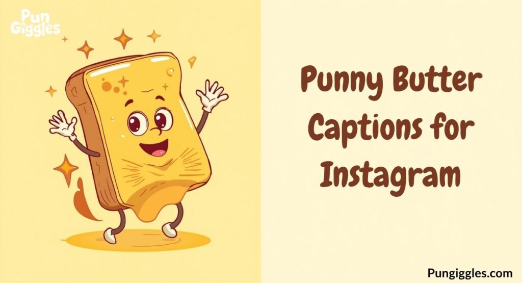 Punny Butter Captions for Instagram