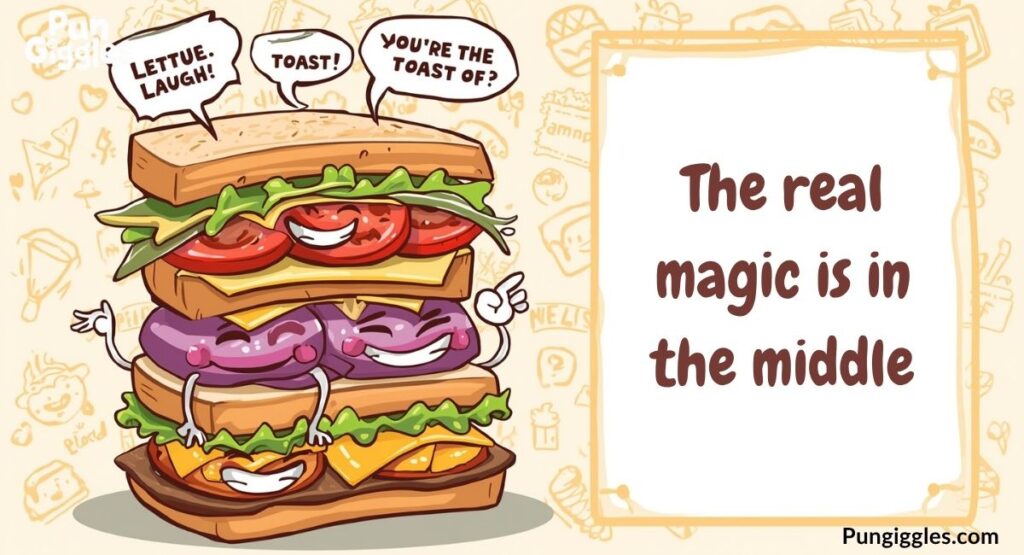 sandwich puns Between the Slices