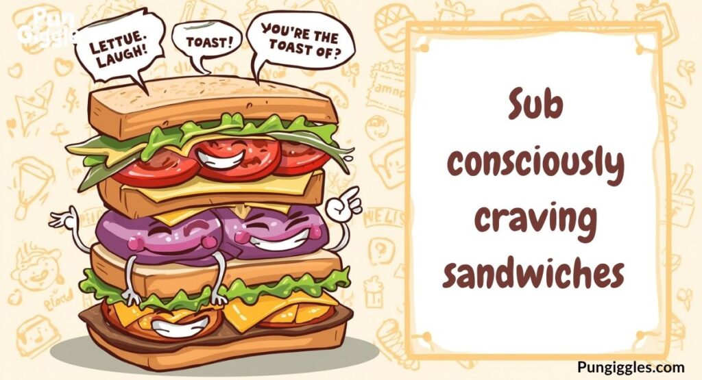 sandwich puns Sub-stantial Humor