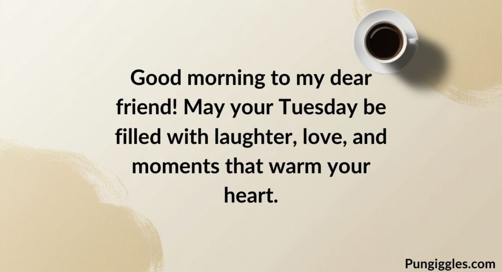 Beautiful Tuesday Morning Wishes for Friends and Family