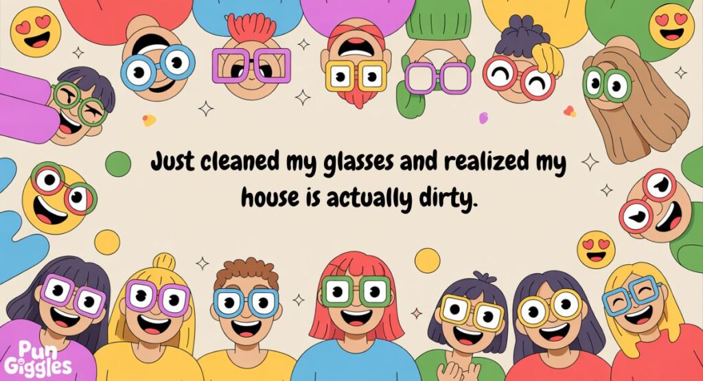 Funny Glasses Jokes & Puns for Social Media