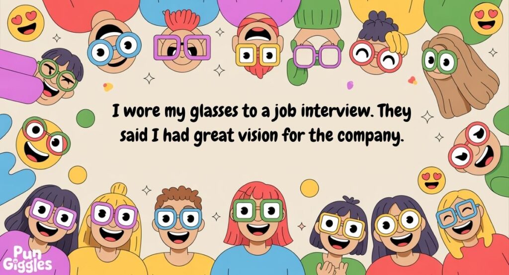 Funny jokes about wearing glasses