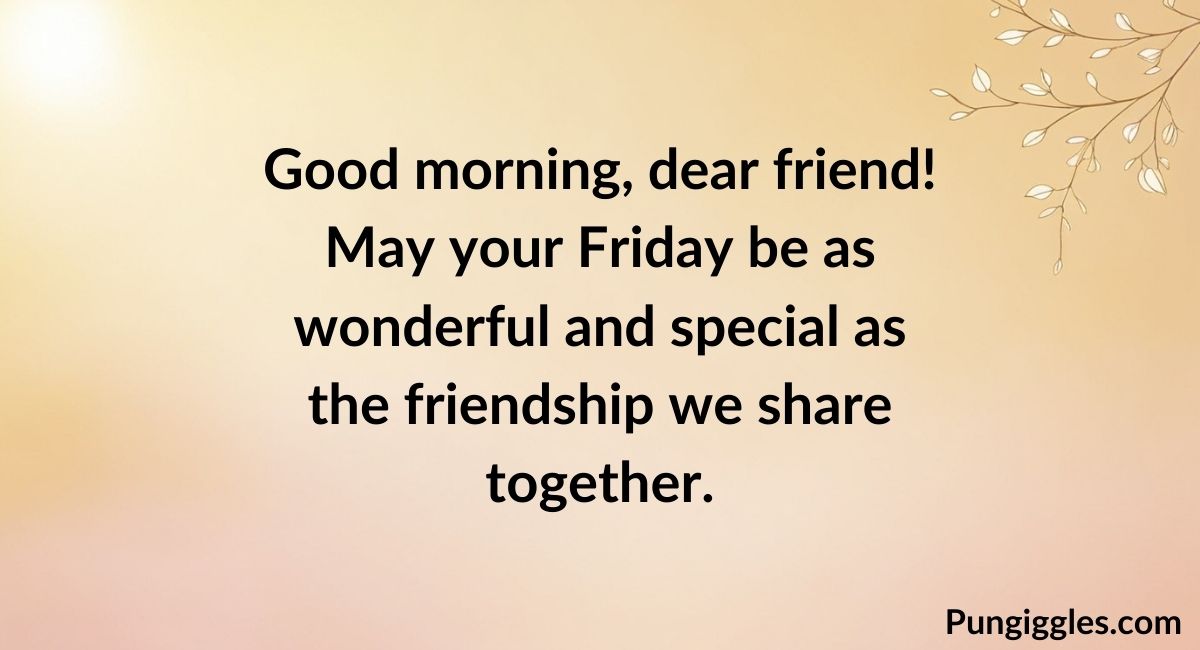 Good Morning Friday Messages for Friends