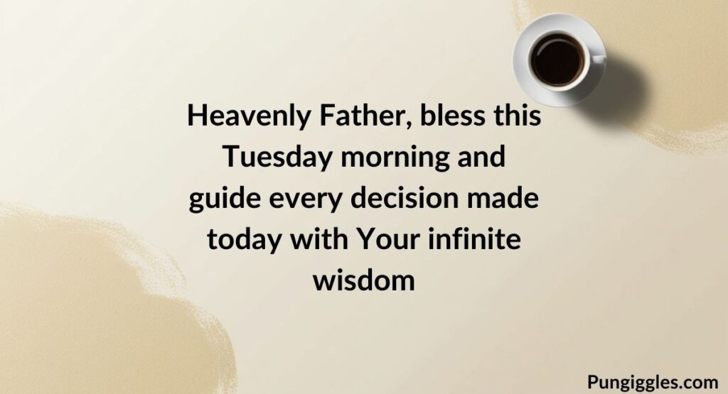 Good Morning Tuesday Prayers