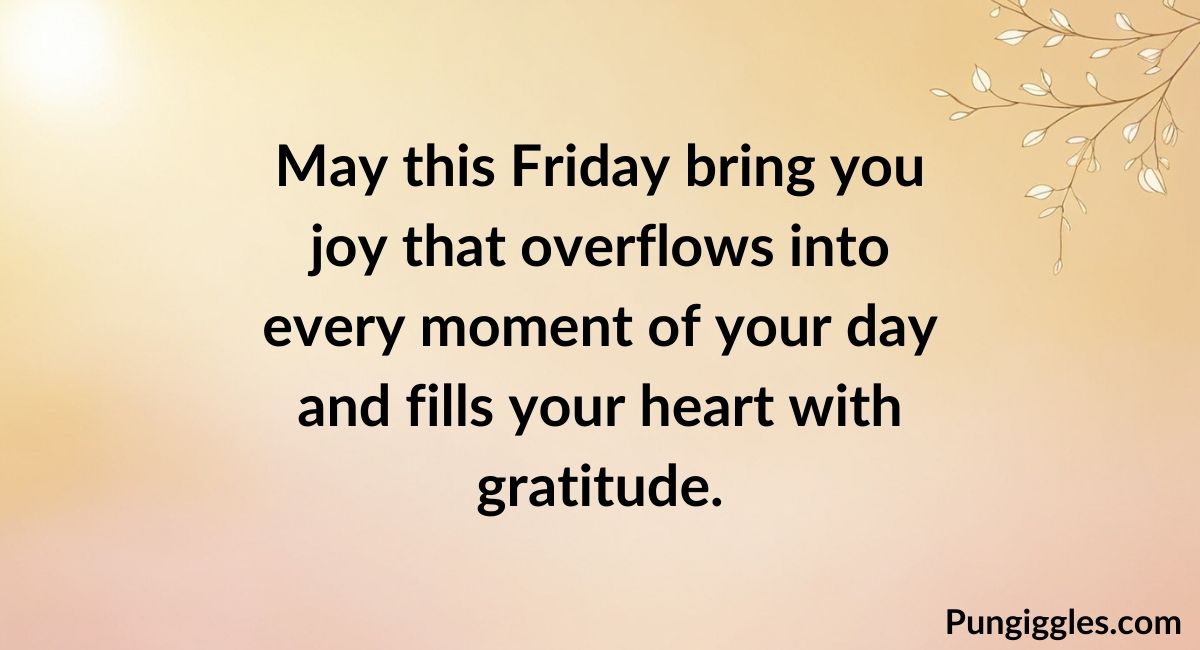 Positive Friday Blessings
