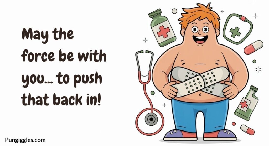 Iconic Sayings with a Hernia Twist