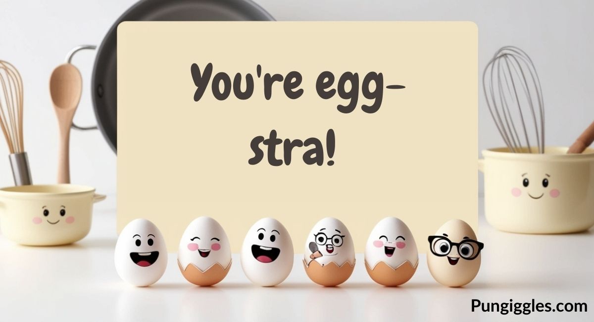 Mini Egg Puns for Cards, Captions & Notes