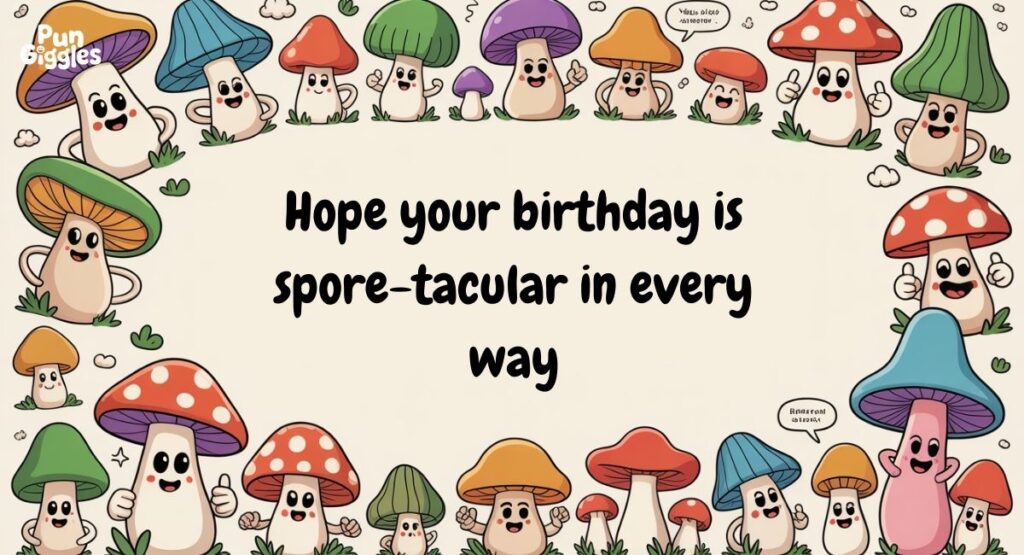 Birthday Mushroom Puns