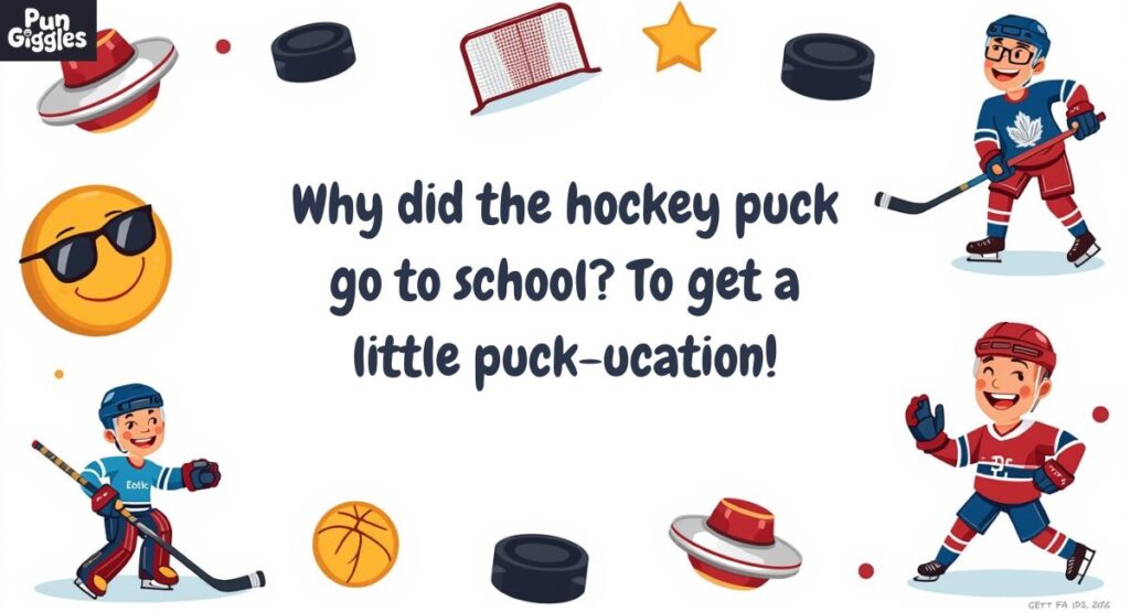 Funny Hockey Jokes and Puns For Kids